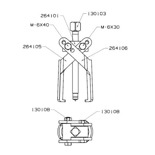 EXTRACTOR FORZA SERIE 2640 DE TIJERA